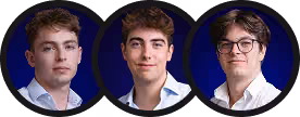 Clément, Alban et Nolan, l'équipe de l'Agence Lümia